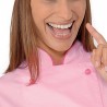 Giacca lady extra light rosa fuxia ISACCO 057523 - Profilo colletto e bottoni in tinta