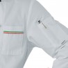 Giacca prestige Bianca tricolore ISACCO 059000 - Taschino con rifinitura