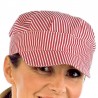 Cappello sam Bianco con righe rosse ISACCO 072011