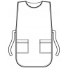 Poncho righe blu ISACCO 010200 - Fronte