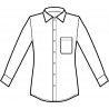 Camicia cartagena slim m/m nera ISACCO 061601M - Fronte
