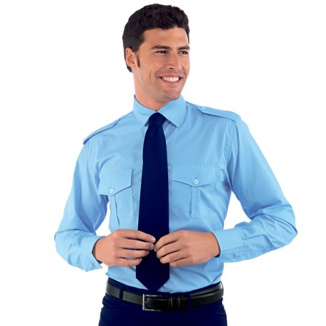 Camicia pilota Uomo azzurra ISACCO 062810 - 