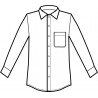 Camicia unisex riga verde ISACCO 062004 - Fronte