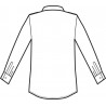 Camicia pilota Uomo Bianca m/m ISACCO 062800M - Retro