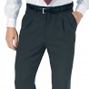 Pantalone Uomo lana foderato antracite ISACCO 063421 - 