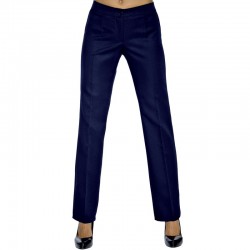 Pantalone trendy blu fresco lana ISACCO 024472 - 