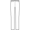 Pantajersey Bianco ISACCO 024600 - Retro