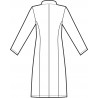 Camice ponza polso in maglia Bianco ISACCO 007900P - Retro