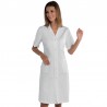 Camice Donna antiacido solforico Bianco m/m ISACCO 008020M - 