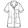 Casacca ginevra m/m profili blu cina ISACCO 031406 - Fronte