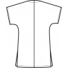 Casacca collo a v 125gr pol/cot blu ISACCO 045022 - Retro