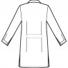 Casacca york Bianca rifiniture righe azzurre ISACCO 016000 - Retro