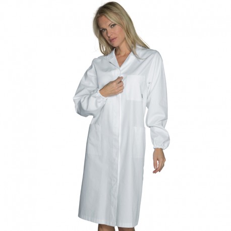 Camice antinfortunistico Donna Cotone Bianco ISACCO 009100 - 