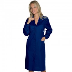 Gown accident prevention pol/cot Blue ISACCO 009102