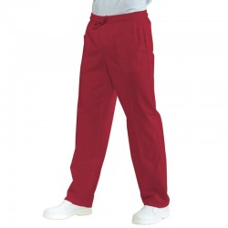 Pantalone C/elastico Pol/Cot. 115 vermiglio ISACCO 044703 - 