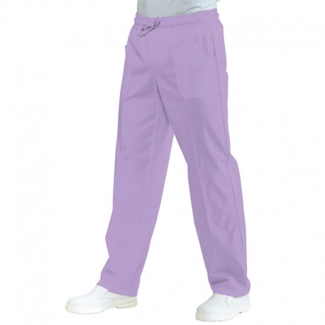 Pantalone c/elastico Pol/Cot. 125 lilla ISACCO 044727