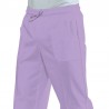 Pantalone c/elastico Pol/Cot. 125 lilla ISACCO 044727