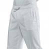 Pantalone con elastico Cotone big size Bianco ISACCO 044000 - 