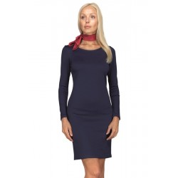 Kleid SIDNEY JERSEY MILANO Blau 96% Polyester 4% SPANDEX - ISACCO 007492
