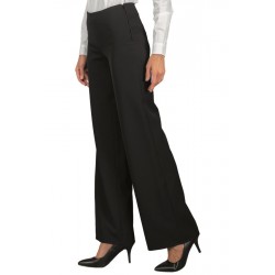 Trousers PALAZZO Black 96% Polyester 4% SPANDEX - ISACCO 024511