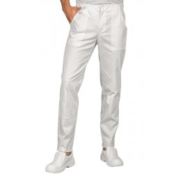 PANTALONE  VERMONT SUPER STRETCH BIANCO 97% COTONE  3% SPANDEX - ISACCO 064600