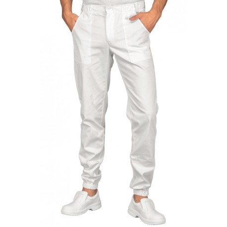 PANTALONE  RICHMOND SUPER STRETCH BIANCO 97% COTONE  3% SPANDEX - ISACCO 064600F