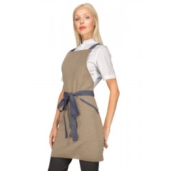 Apron OXFORD NATURAL 100 % Polyester - ISACCO 088516