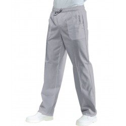 Pantalone c/elastico Pol/Cot. 125 grigio ISACCO 044012