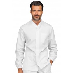 Kasack CORFU\' Mit Reißverschluss Weiß 65% Polyester  35% Baumwolle - ISACCO 055020