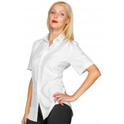 Shirt NEVADA UNISEX   short sleeves   UPERDRY LIGHT White 100% Polyester  SUPERDRY Microfiber - ISACCO 061510M
