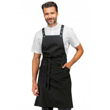 Apron WATSON Black 65% Polyester  35% Cotton - ISACCO 088701