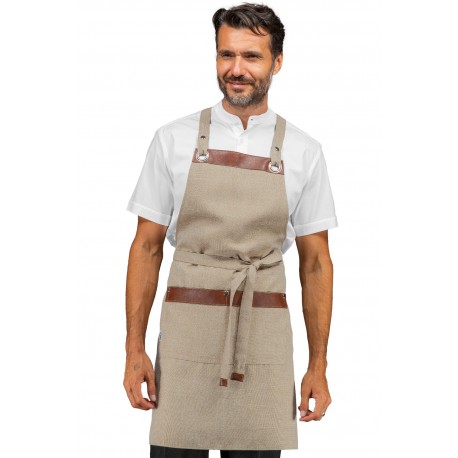 Apron MILFORD NATURAL 100 % Polyester - ISACCO 088816