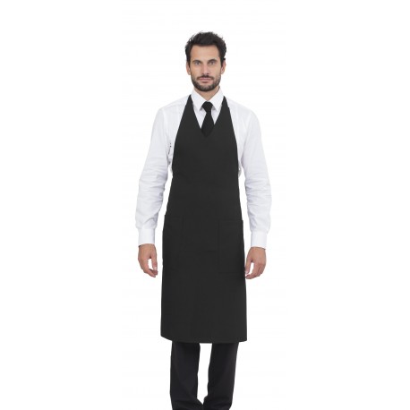 Berkel Grembiule Nero In Puro Cotone Con Ricamo Oro - Taglia Unica, Modello DV7700N - 2