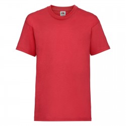 T-SHIRT VALUEWEIGHT BAMBINO Rosso