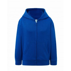 Felpa Cappuccio Zip Bambino Blu Royal