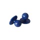 Conf. 10 bottoni pallina blu cina ISACCO 113006
