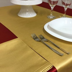 Tablecloths Satin Malè Mustard