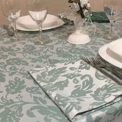 Tablecloths Amalfi Emerald bicolor