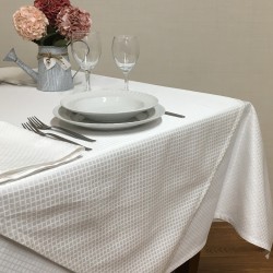 Tablecloths Ravello White