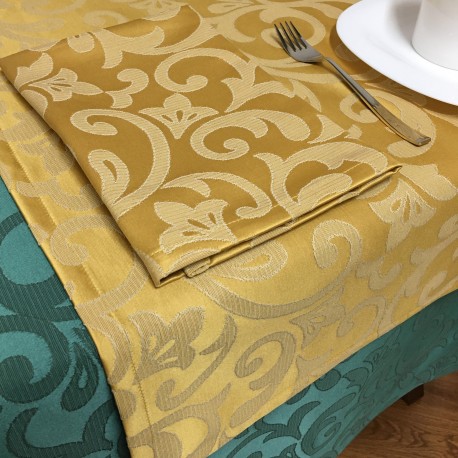 Tablecloths Carla Yellow Mustard