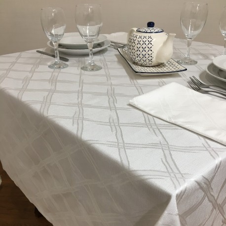 Tablecloths Cairo White