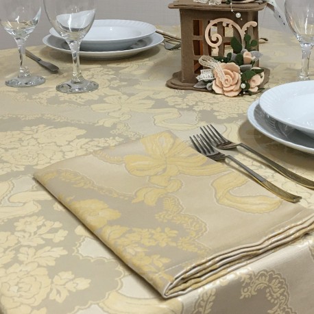 Tablecloths Camilla Beige/Ivory 381
