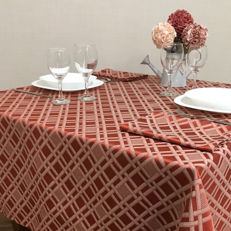 Tablecloths Romina Terracotta