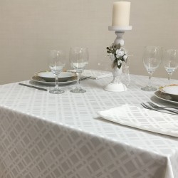 Tablecloths Romina White