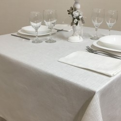 Tablecloths Linone White