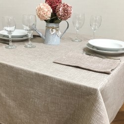 Tablecloths Linone Brown Rope