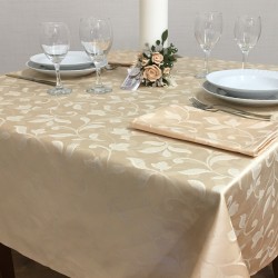 Tischdecke Memphis Beige 140x140