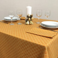 Tablecloths Porto Quadro Orange