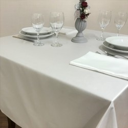 Tablecloths Satin Camilla White