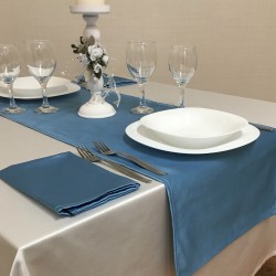 Tablecloths Satin Camilla Light Blue